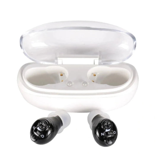 CIC Digital Rechargeable Hearing Aids With Intelli-charge Case